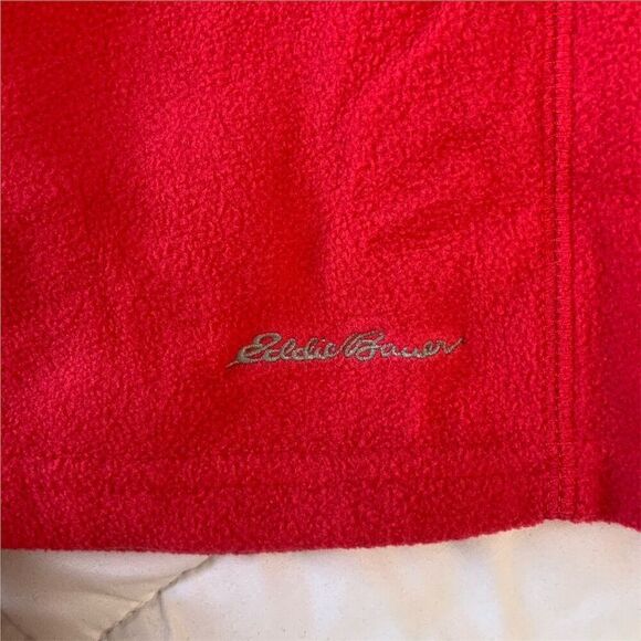 Eddie Bauer Women's 2XL Red Fleece Full Zip Long Sleeve Jacket Casual - Picture 3 of 6